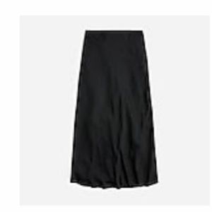Jcrew Black Slip Skirt